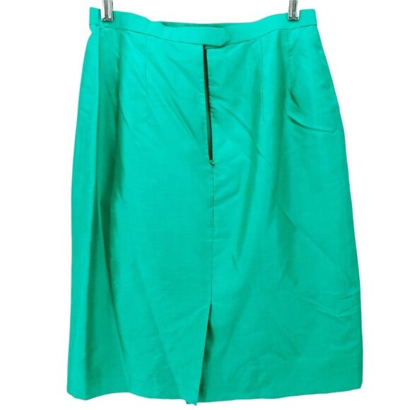 Vintage Tailored 3 Piece Green Gold Floral Set Outfit Size Medium? Custom Made - Picture 7 of 9